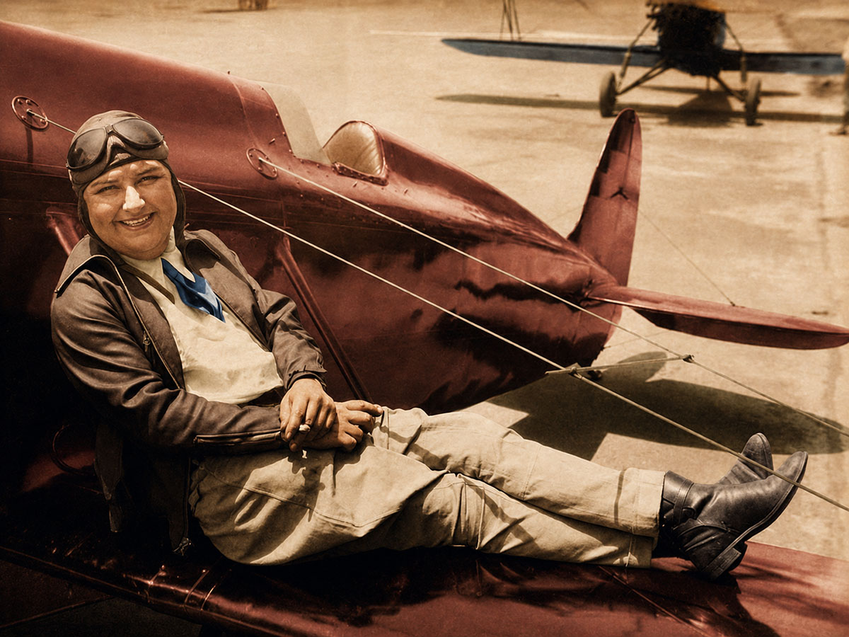 Pancho and her Travel Air Type R Mystery Ship